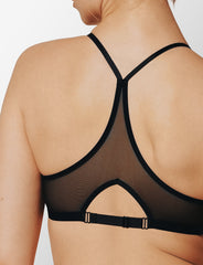 Black Bare Mesh Front Close Racerback Bra - Thirdlove US