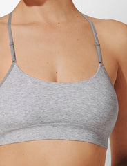 Heather Gray Seamless Cloud Cotton Wireless Bralette - Thirdlove sale