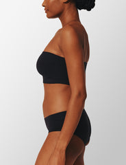 Black Seamless Cloud Cotton Wireless Bandeau - Thirdlove Women