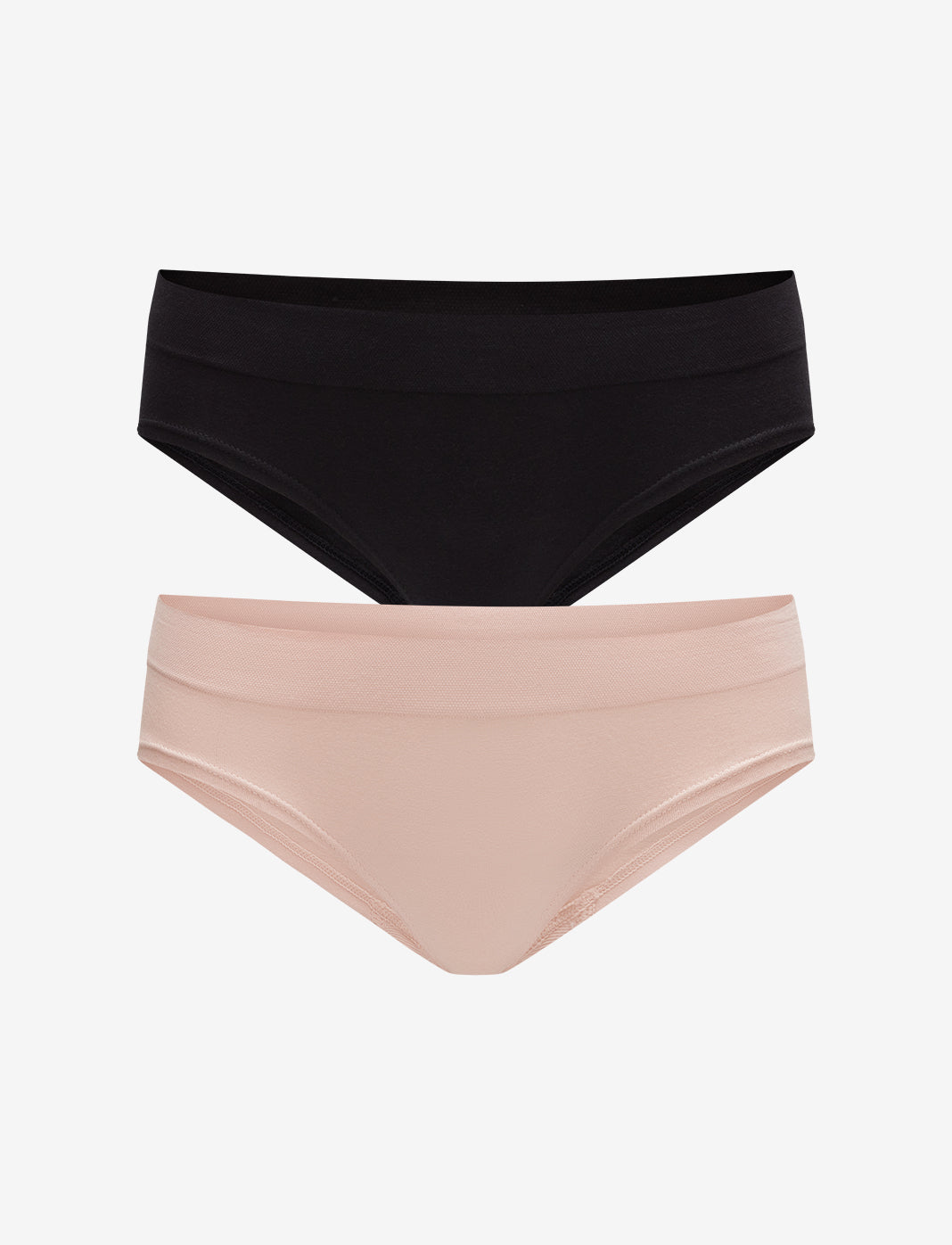 Black & Rose Dust Seamless Cloud Cotton Hipster - 2 Pack - Thirdlove US