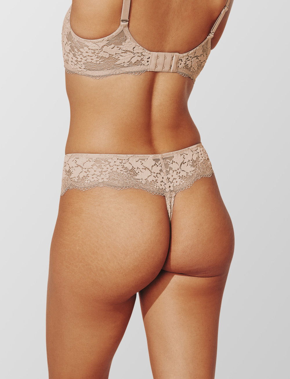 Taupe All Day Lace Thong - Thirdlove sale