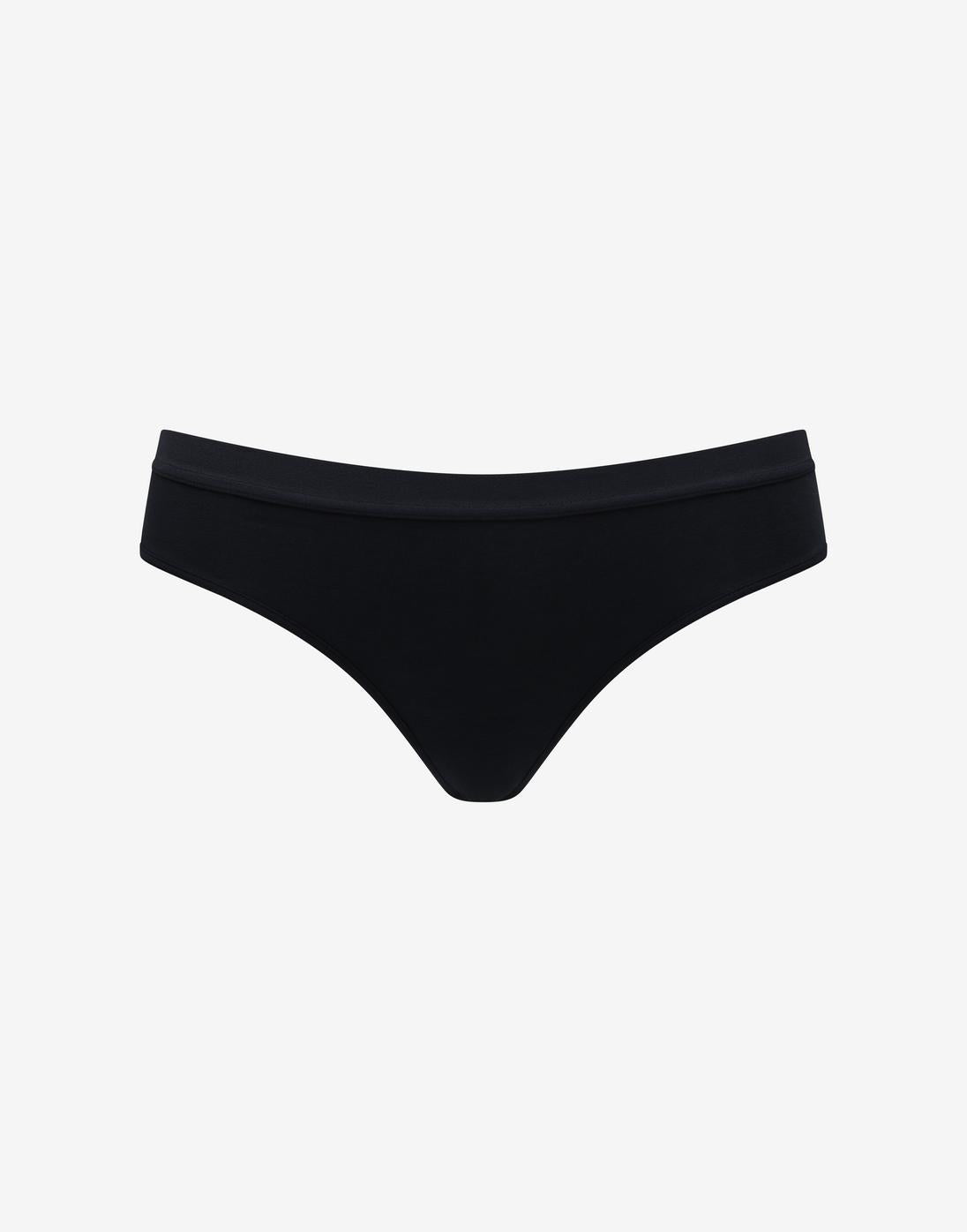 Black Organic Cloud Cotton Thong - Thirdlove US