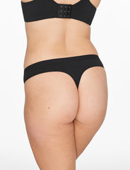 Black Organic Cloud Cotton Thong - Thirdlove US