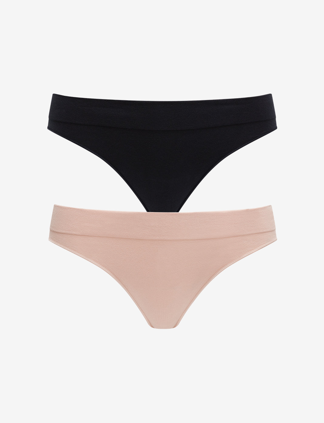 Black & Rose Dust Seamless Cloud Cotton Thong - 2 Pack - Thirdlove near me