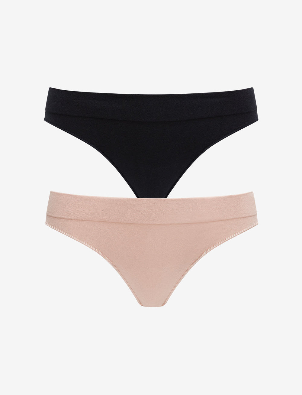 Black & Rose Dust Seamless Cloud Cotton Thong - 2 Pack - Thirdlove near me