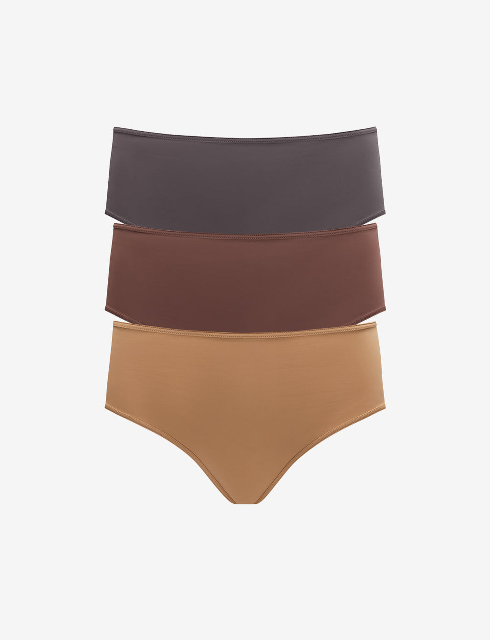 Fig-Sienna-Mocha High Waist Thong 3 Pack Box - Thirdlove discount