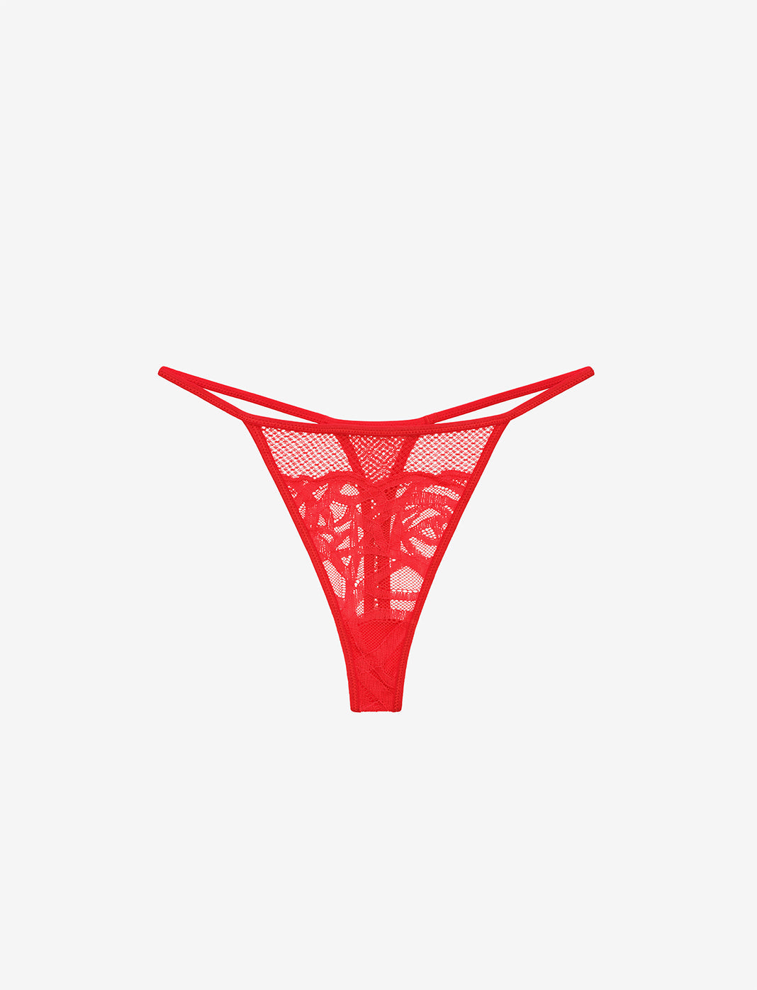 Red Rose Lace Thong & Garter Set - Thirdlove online