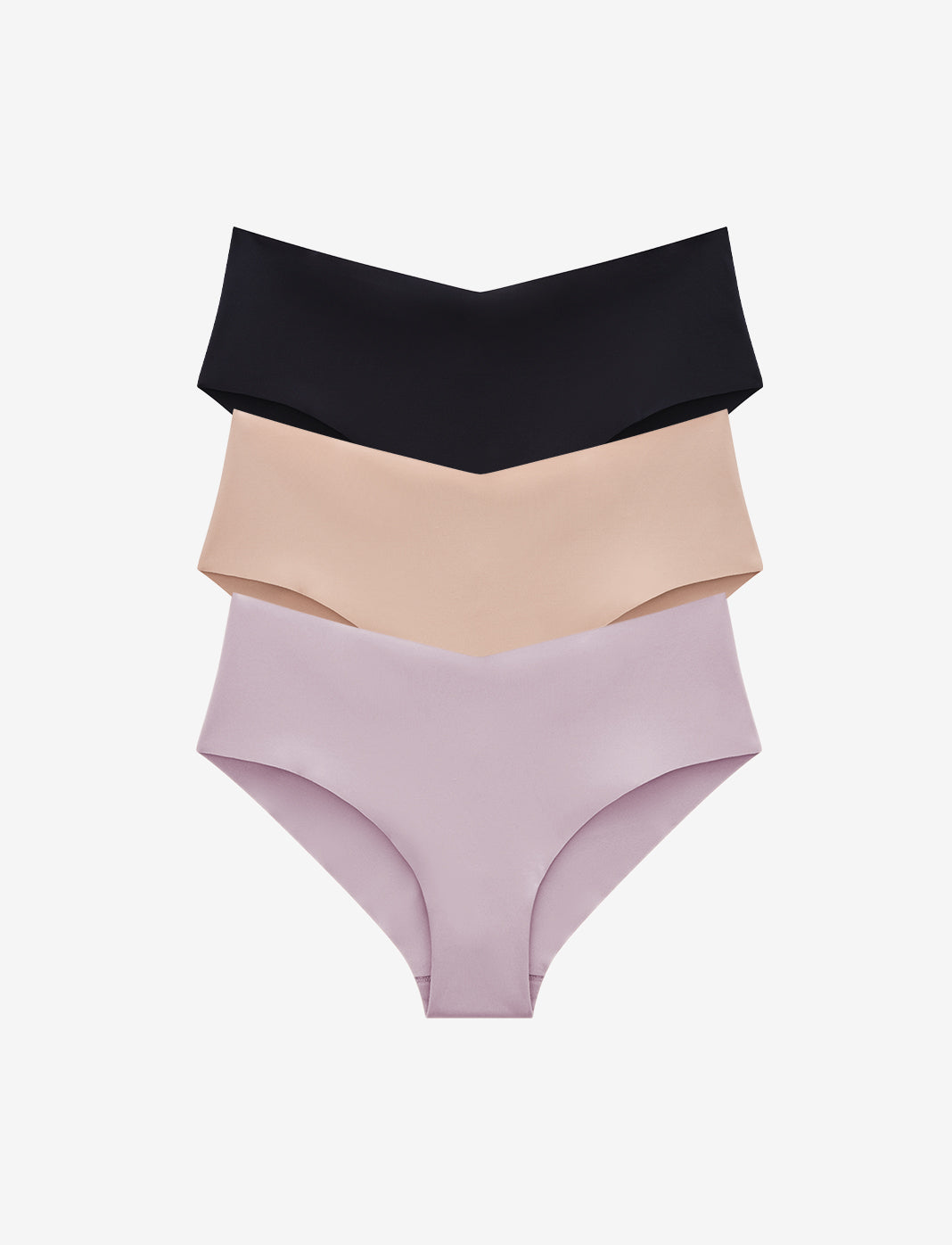 Black, Taupe & Violet Ice ™ No-Show Cheeky - 3 Pack - Thirdlove for sale