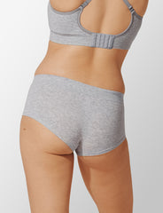 Heather Gray Seamless Cloud Cotton Boyshort - Thirdlove online