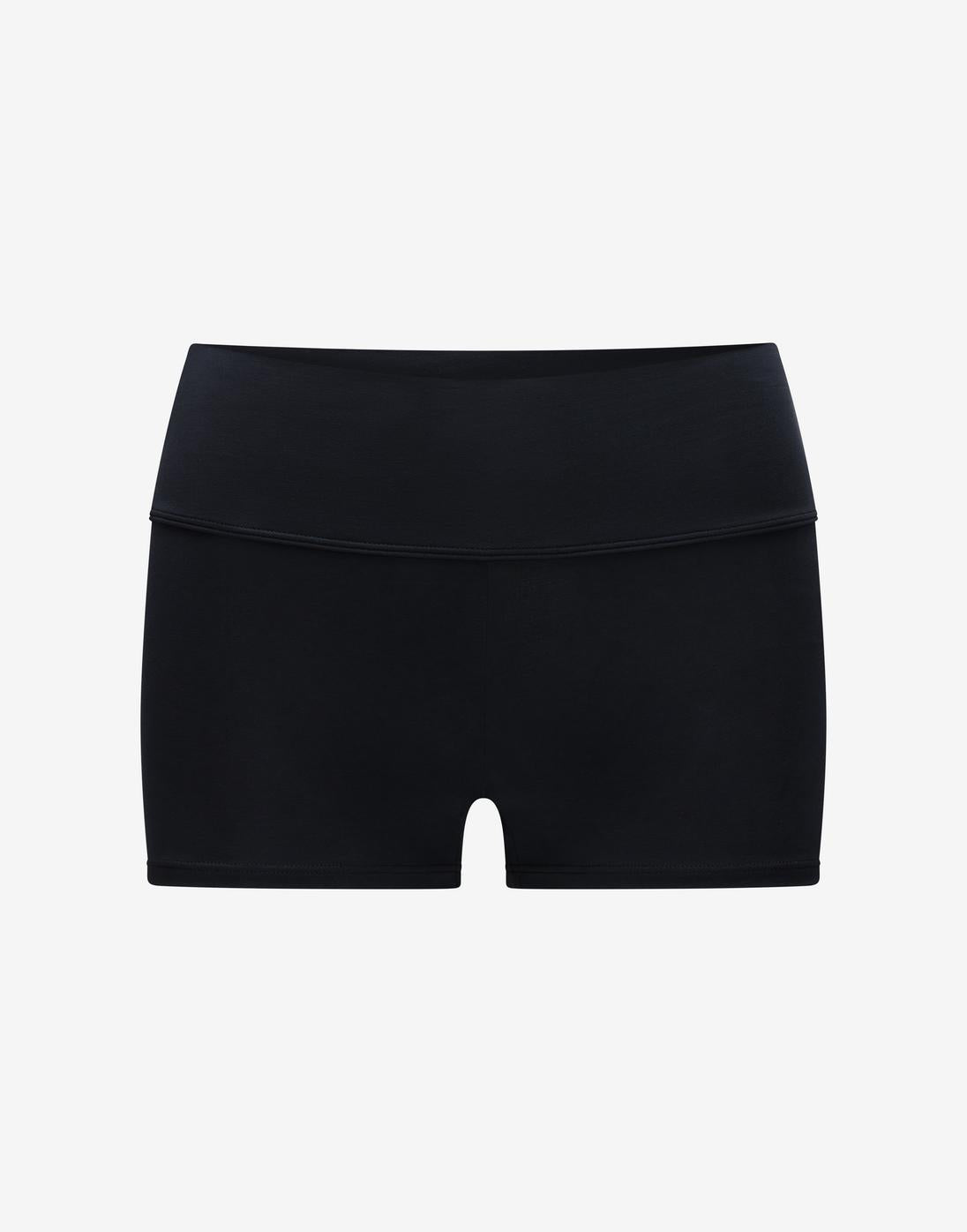 Black Organic Cloud Cotton High Waist Short - Thirdlove US