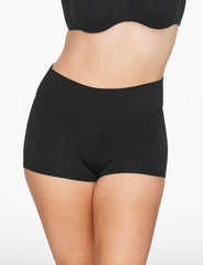 Black Organic Cloud Cotton High Waist Short - Thirdlove US